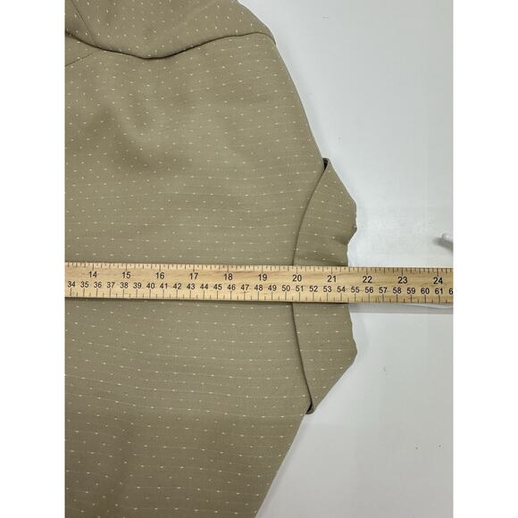 Sag Harbor Womens Blazer Pants Suit Set Size 4 Petite Tan Pink Button Up - Picture 9 of 16